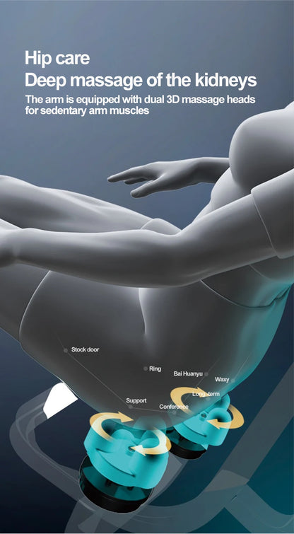 Großhandel Smart Luxus Spa 6D Zero Gravity Ganzkörper Shiatsu Luftdruck Tragbarer Klappbarer Massagesessel