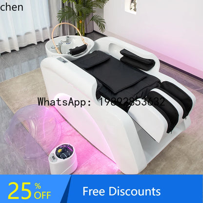 YFY Hair Salon Shampoo Bed Haircut Ceramic Integrated Special Intelligent Electric Fully Automatic Shampoo Bed