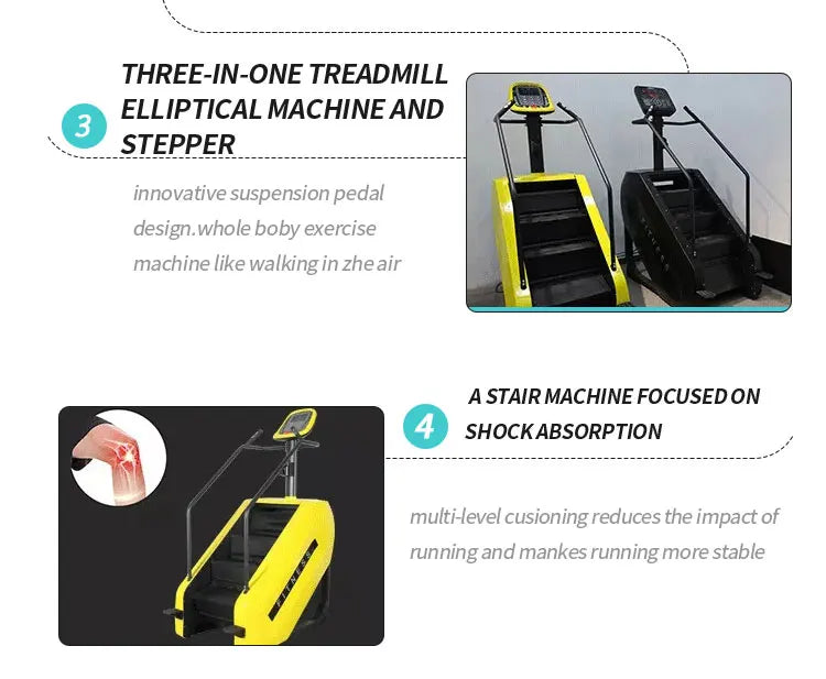 Top selling cardio commercial gym equipment fitness body building oxygen trainer powered electric step mill stair master climber