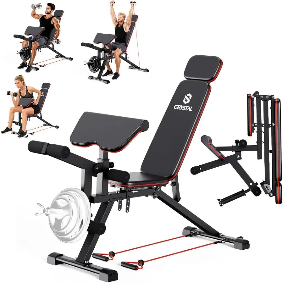 Hantelbank Trainingsbank klappbar, Schrägbank, Negativbank mit Beinverlängerung, Beintrainer, Trainingsgerät 800lb S