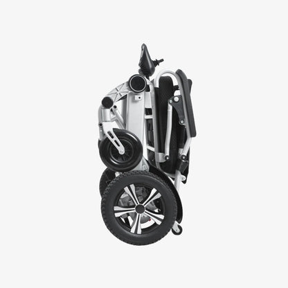 Elektrischer Rollstuhl für Erwachsene – leicht, faltbar, tragbar, geländegängig, motorisiert, Tragfähigkeit 120 kg