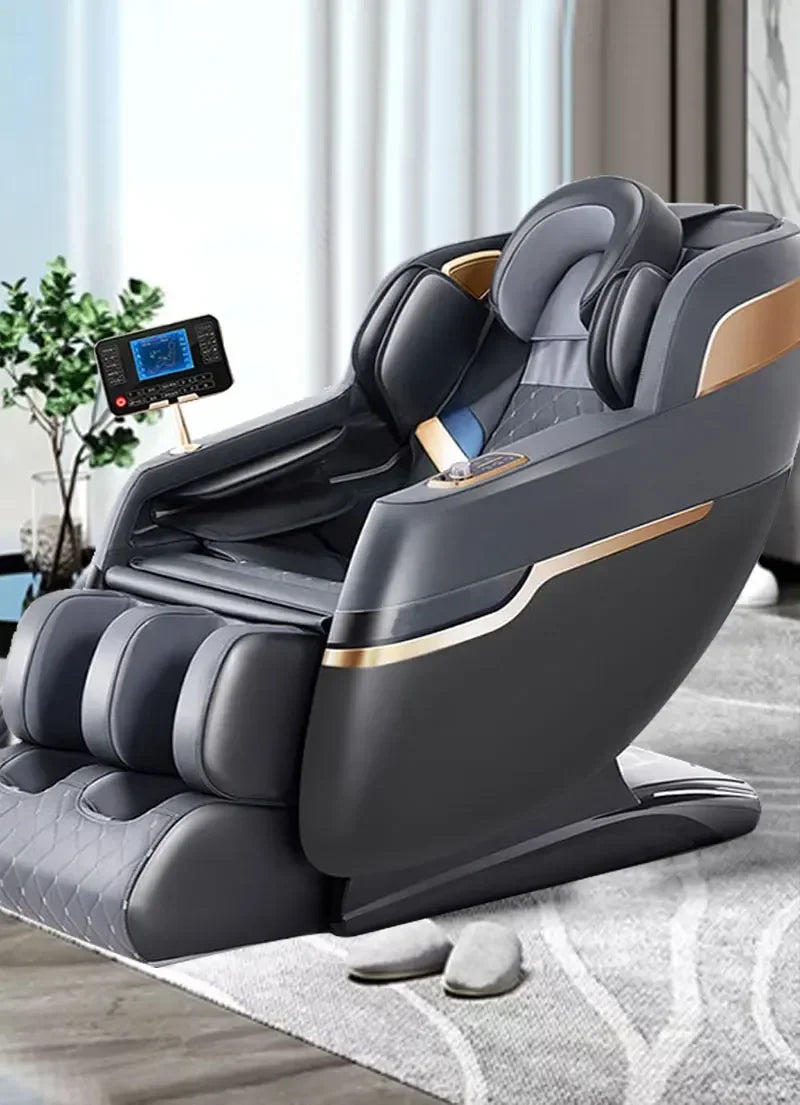 Massage Chair Gravity 3d Calf Full Body Massage Seat Chair Vibrating Smart Terapy 8 Roller