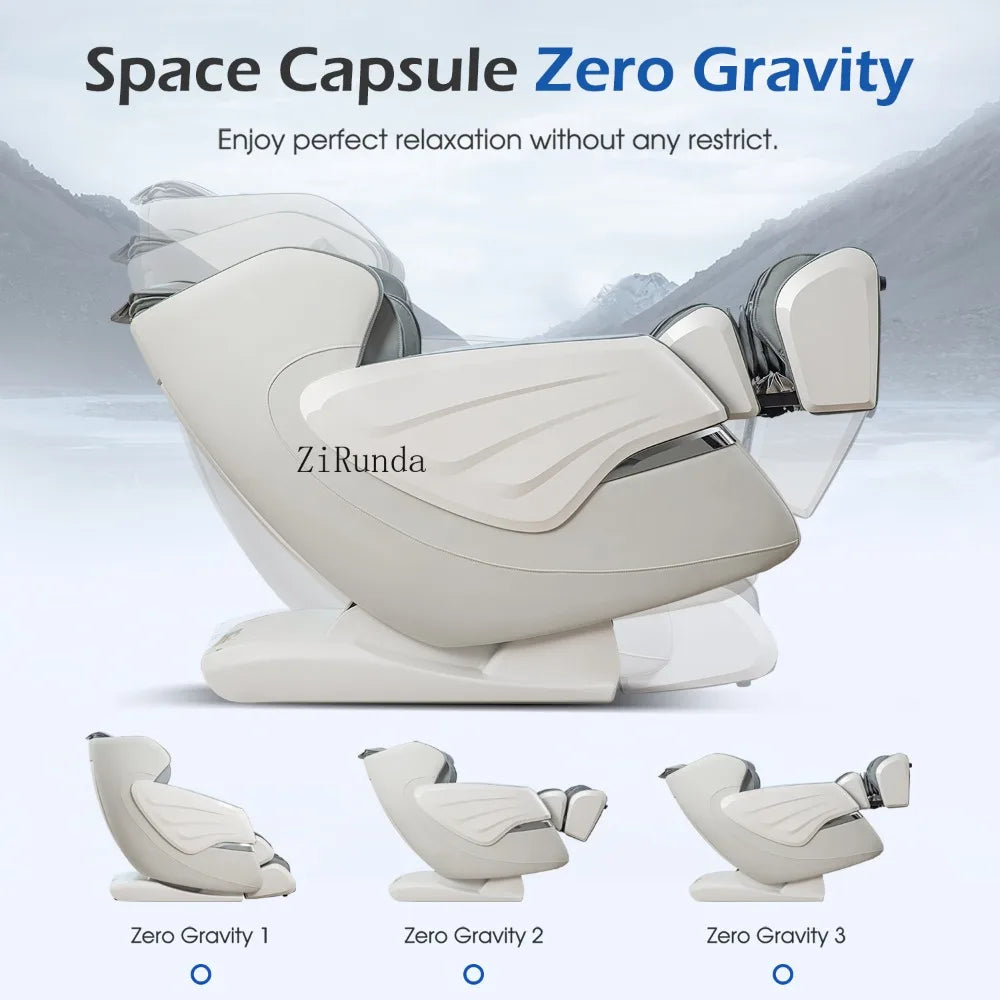 New Update GR8686 Massage Chairs with AI Voice, App Control SL Track Zero Gravity Full Body Massage Recliner Gray