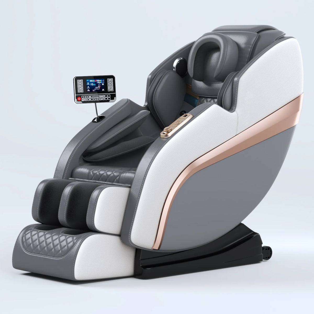 Style moderne maison meubles de luxe en cuir véritable Commercial sain USB connecter chaise de Massage intelligente télécommande pour le corps