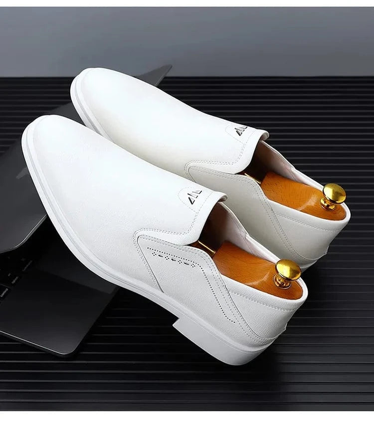 Herrenschuhe 2025 – Britische Designer-Schuhe mit spitzer Zehenpartie für Frühling/Herbst