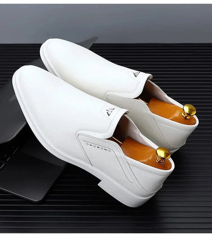 Herrenschuhe 2025 – Britische Designer-Schuhe mit spitzer Zehenpartie für Frühling/Herbst