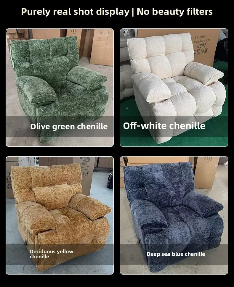 Smart Elektrischer Lazy-Sofa-Sessel Wohnzimmer Modern Einzelsitz mit Schlafmodus Multifunktionales Design Komfortable Ruhe