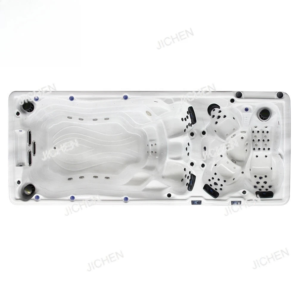 DepositZwei-Zonen-Luxus-Jacuzzi-Whirlpool-Kombination, neues Design, Schwimm-Spa-Pool