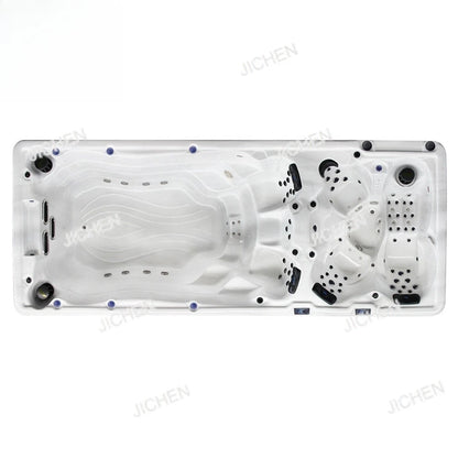 DepositZwei-Zonen-Luxus-Jacuzzi-Whirlpool-Kombination, neues Design, Schwimm-Spa-Pool