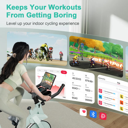Superun Heimtrainer, Standfahrrad mit 32-stufigem Magnetwiderstand für Zuhause, geräuscharmes Trainingsfahrrad für den Heimgebrauch
