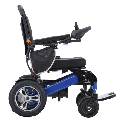 -Health Care Supply Shock Absorption Disabled Portable Wheelchair Folding Lightweight Aluminum Auto-folding Electric Wheelchair