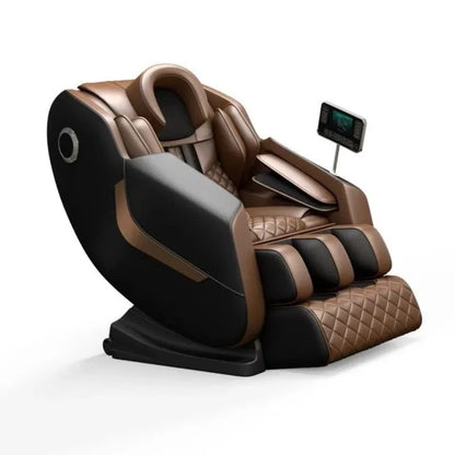Luxury Portable Massage Chair, Zero Gravity Full Body with Foot Rollers & Music | Electric Relaxation & Entertainment System