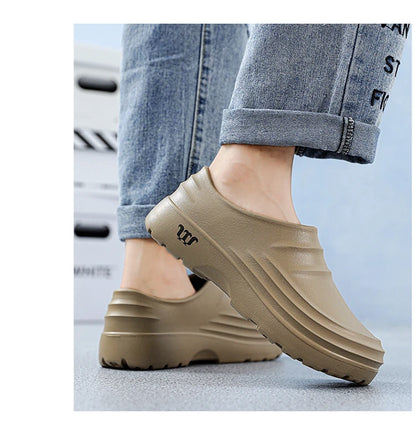 Summer Chef Shoes Anti Slip and Oil Proof Work Shoes Lazy Slippers  Casual Trendy Slippers One Step Fashion Shoes Sports Shoes
