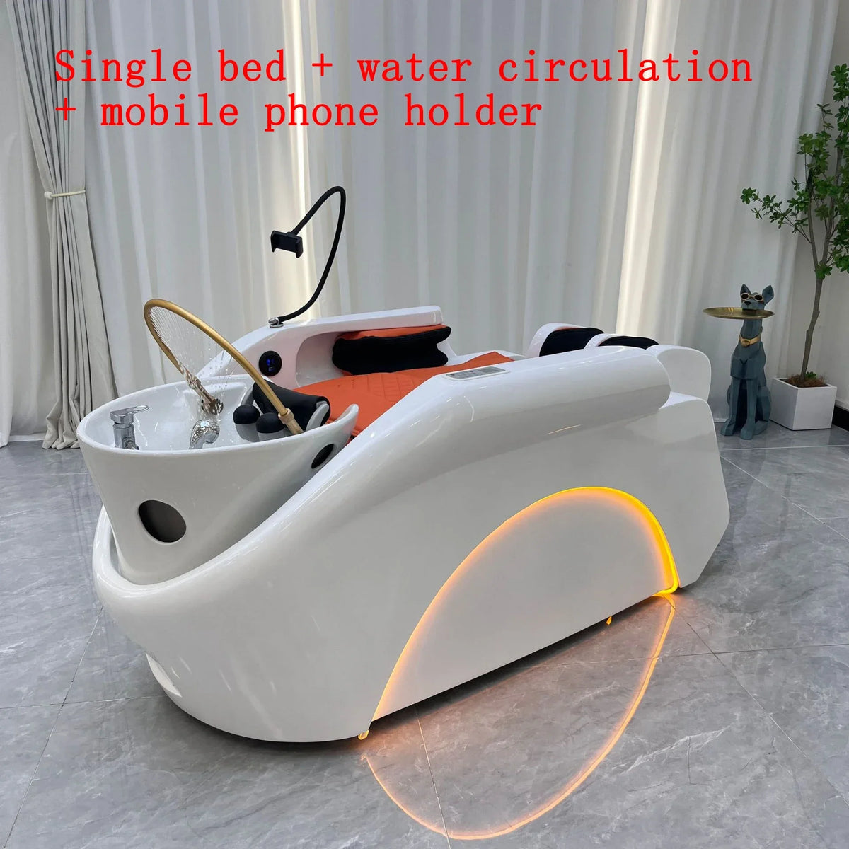 Fumigation Massage Head Spa Fully Automatic Intelligent Salon Furniture for Hair Salon High-end Commercial Shampoo Bed for Club