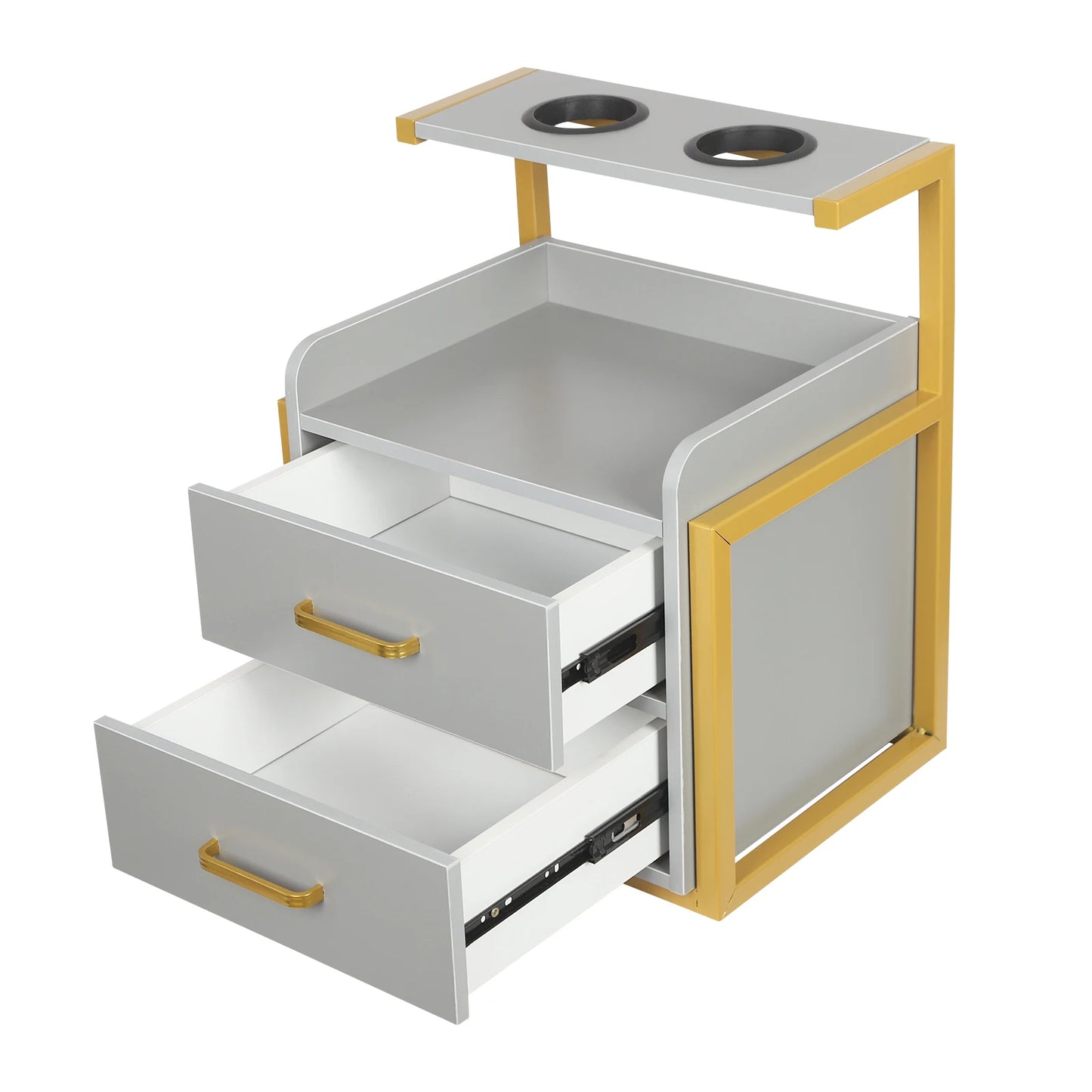 Multifunktionale Salonwagen Wandmontierter Friseurschrank Friseursalon Spezial Dauerwellen-Färbemittel-Ablageregal Möbel