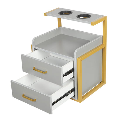 Multifunktionale Salonwagen Wandmontierter Friseurschrank Friseursalon Spezial Dauerwellen-Färbemittel-Ablageregal Möbel