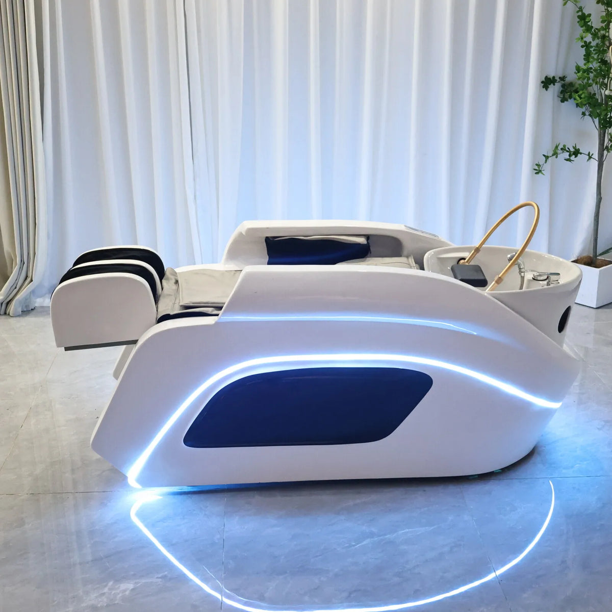 Premium automatisches Massage-Haarwaschbett | Markensalon-Shop Massagetisch | Kommerzielle Saloneinrichtung