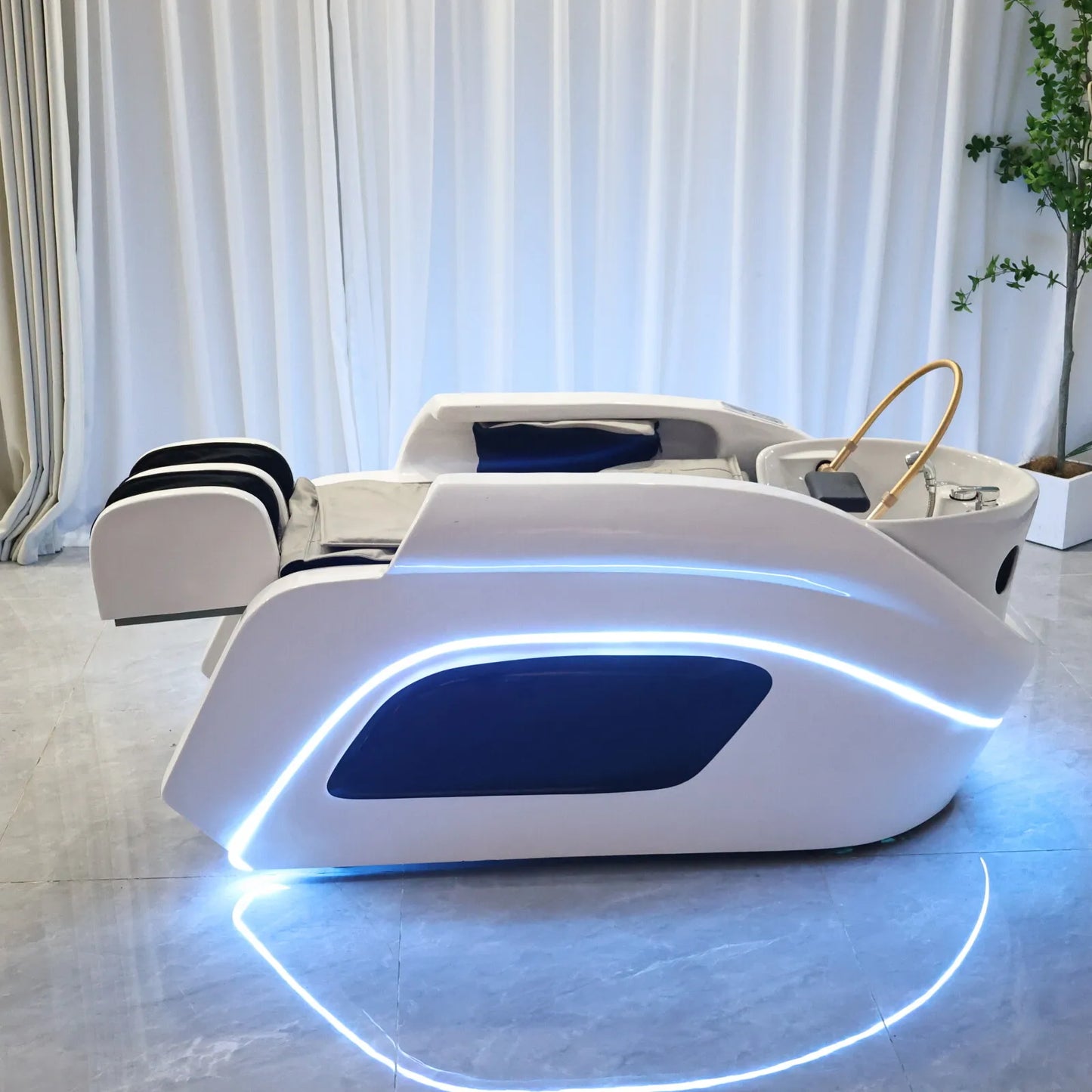 Premium automatisches Massage-Haarwaschbett | Markensalon-Shop Massagetisch | Kommerzielle Saloneinrichtung