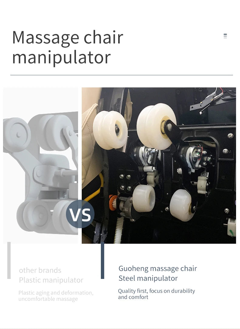 3D-Manipulator Smart Screen Touch Sl Track Ganzkörpermassage Schwerelosigkeit Elektrischer Relaxsessel Massagesessel