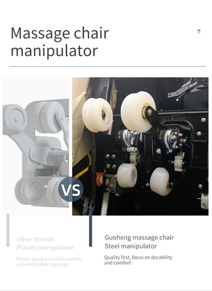 3D-Manipulator Smart Screen Touch Sl Track Ganzkörpermassage Schwerelosigkeit Elektrischer Relaxsessel Massagesessel