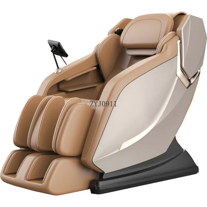 Gravity Shiatsu Massage Chair L-Track Recliner with Airbag Speaker LCD Screen Remote Control Voice Control Back/Leg Heat