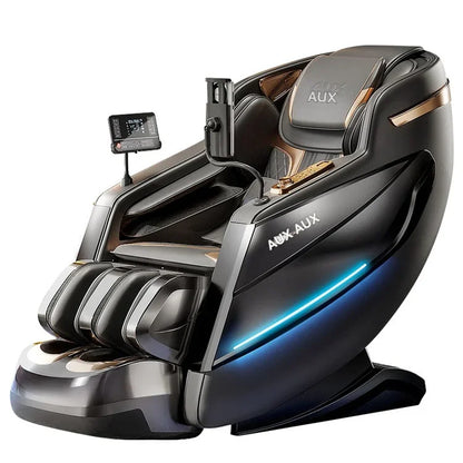 Dual-Core 6D+6D Massagesessel Ganzkörper-Schwerelosigkeits-Massagesessel mit Heizung Tiefenentspannungs-Massagesessel