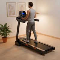 2.5 PS klappbares Laufband Heimtrainer 14 km/h Geschwindigkeitsanpassung elektrisches Laufband mit LCD-Display