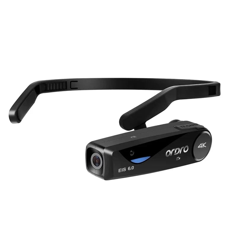 Ordro EP6 Plus Head-Mounted Vlog Camera – 4K 30FPS FPV WiFi Camcorder for YouTube, Live Streaming & Blogging