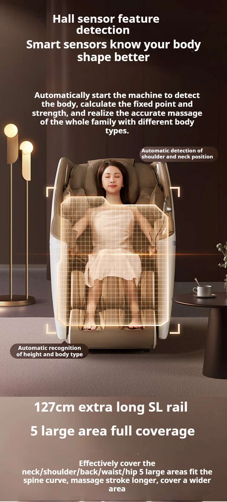 2 Jahre Garantie 4D SL Airbag Zero Gravity Ganzkörper-Massagesessel Home 3D Büro-Fußroller Shiatsu Bürostuhl Massagesofa
