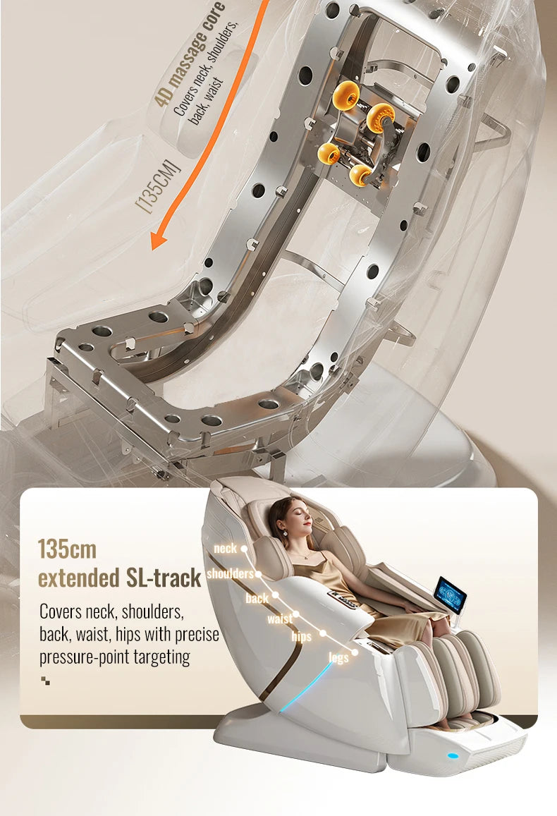 2026 Künstliche Intelligenz Gesundheitswesen Produkte Ganzkörper 4D Schwerelosigkeit Luxus S L Track Massagesessel