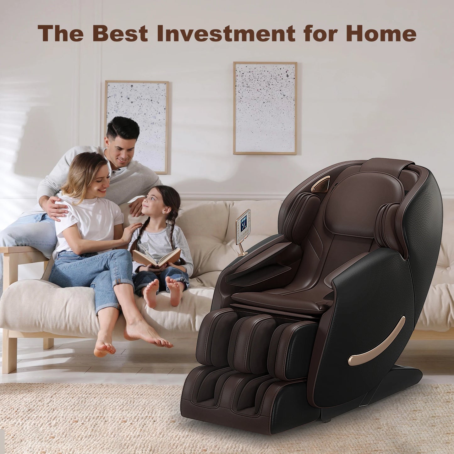 USA Local Delivery  3D Airbag Zero Gravity full body Massage Chair Home 3D Foot Roller Shiatsu Office Chair