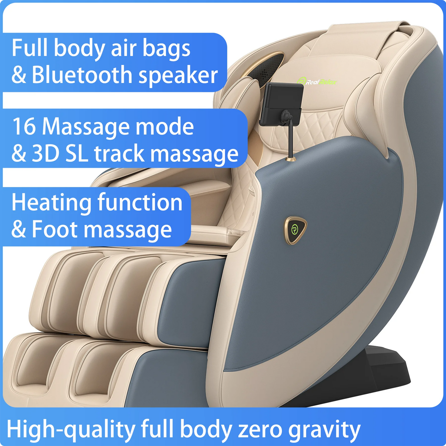 Pressure Modern Massage Chair for Body Foot Head Neck Leg 3d Zero Gravity  Leisure Multifunctional 4d