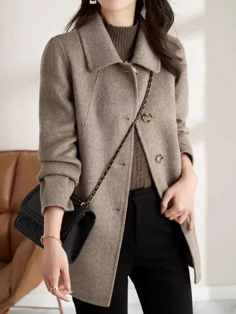 2025 Trendy Women’s Wool Blend Long Coat – Casual, Elegant &amp; Affordable Outerwear