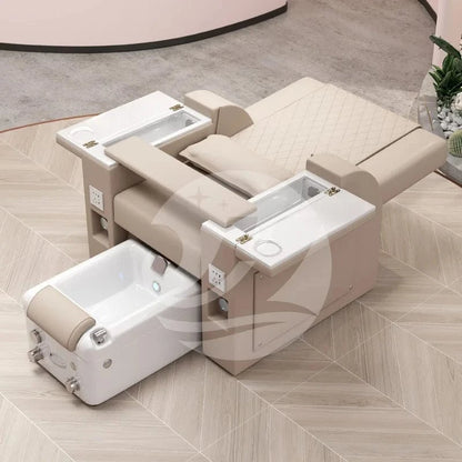 Luxury Electric Pedicure Spa Chair with Full Body Massage, Salon Manicure Sofa & Foot Spa Basin – Premium Spa Furniture