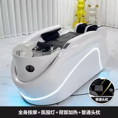 XinSheng Friseursalon-Shampoosessel Kopf-SPA-Begasungsgerät Elektrische Massageliege für Freizeit- und Gesundheitsgeschäfte Kommerzielle Möbel