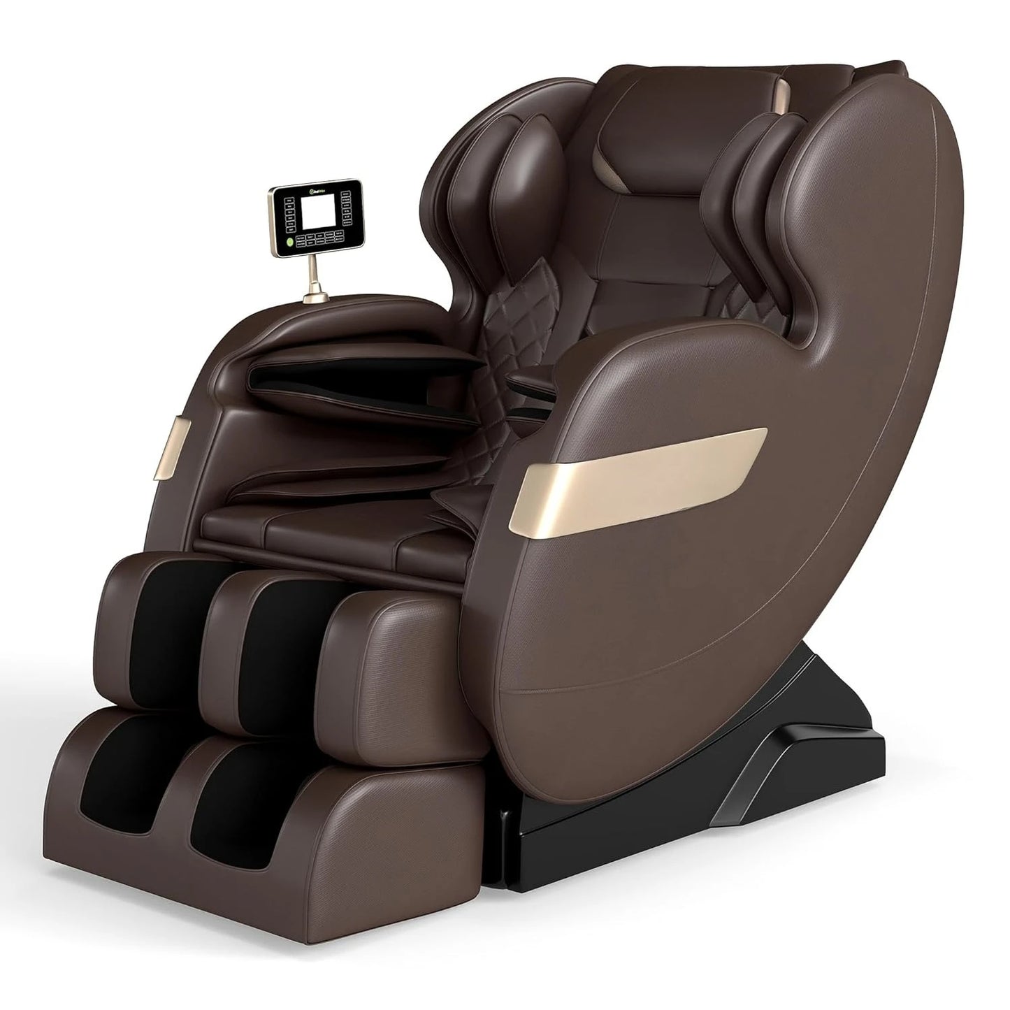 Ganzkörpermassage-Sessel mit Dual-Core S-Track, Shiatsu-Massagesessel mit Schwerelosigkeit und APP- und LCD-Steuerung