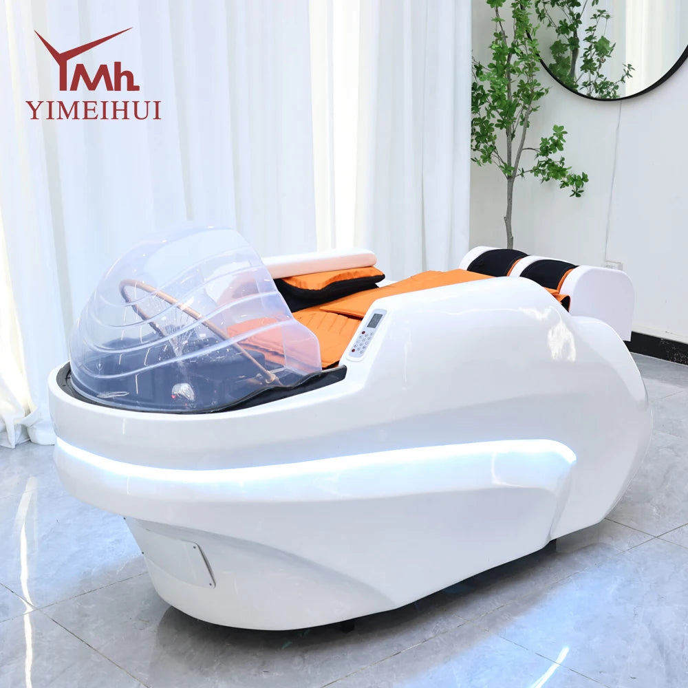 Moderne automatische Friseursalonmöbel Multifunktionale Schönheitssalon-Massage-Shampoo-Haarwaschstuhl mit Becken