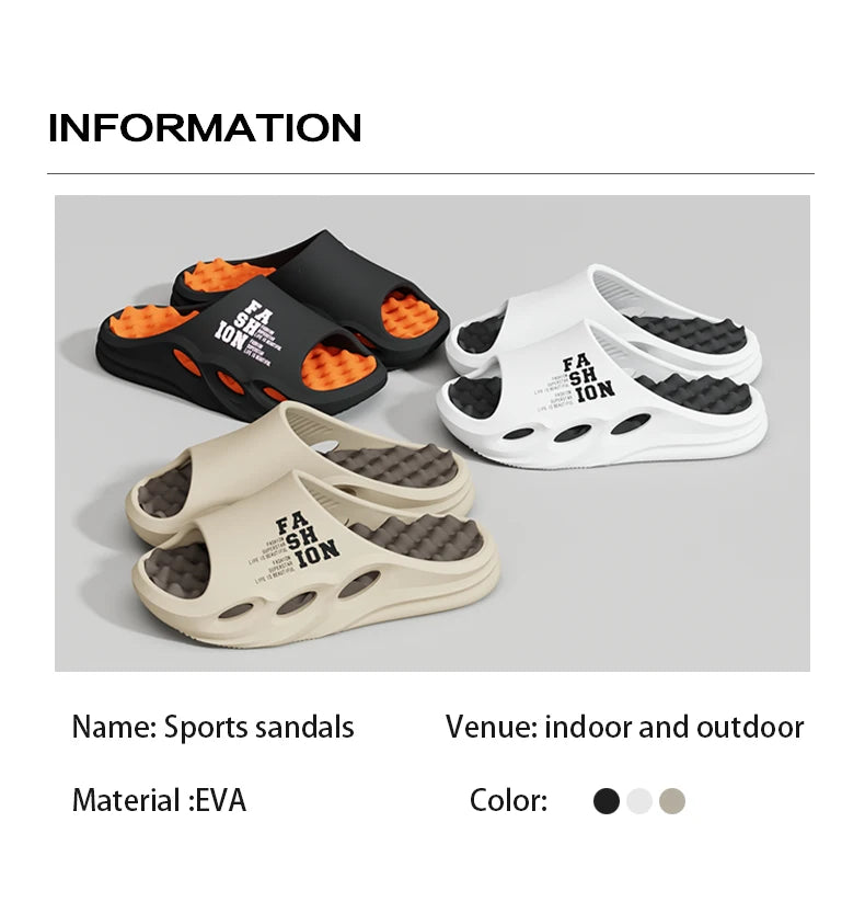Herren-Mode-Massage-Slipper, Indoor/Outdoor-Sandalen, Strand-Flip-Flops, dicke Sohle, Herren-Slides, Sommer-rutschfeste Herren-Dusch-Slipper