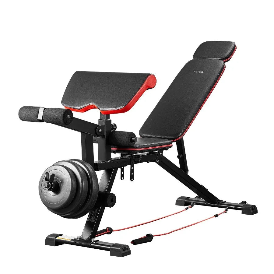 Hantelbank Bauchtrainer für Home Gym Krafttraining verstellbar