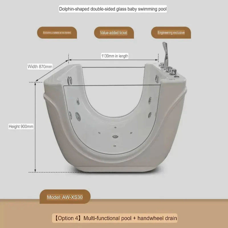 Grenzüberschreitende Acryl-Kinderbecken, Baby-thermostatische Puppenbadewanne, kommerzieller Mutter-und-Kind-Laden