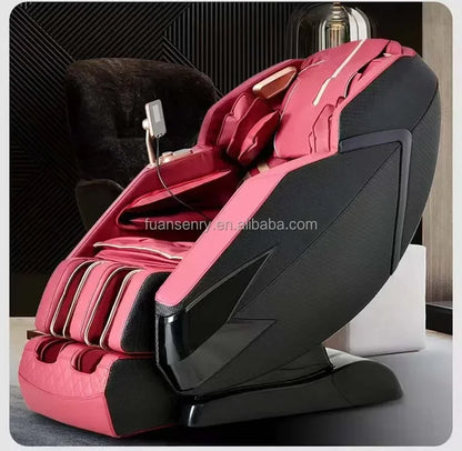 2022 Bester Luxus-Massagesessel mit Liegefunktion, Dual-Core 4D 0-Schwerkraft-Massagesessel mit KI-Sprachsteuerung
