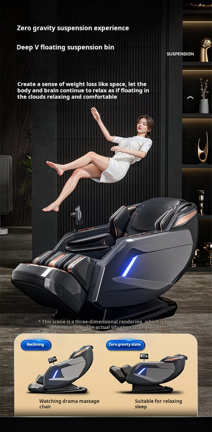 4D SL-Track Zero Gravity Full Body Air Massage Chair Luxury Electric Massager Sofa with 3 Year Warranty for Home
