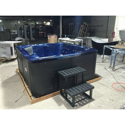 Outdoor-Whirlpool 6 Personen Familie mit Massagedüsen Badewanne Acryl-Schwimmbecken Swim Pool Jacuzzi