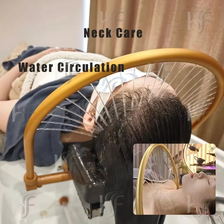 XinSheng Hair Salon Shampoo Bed Head SPA Fumigation Machine Electric Massage Table for Leisure Health Store Commercial Furniture