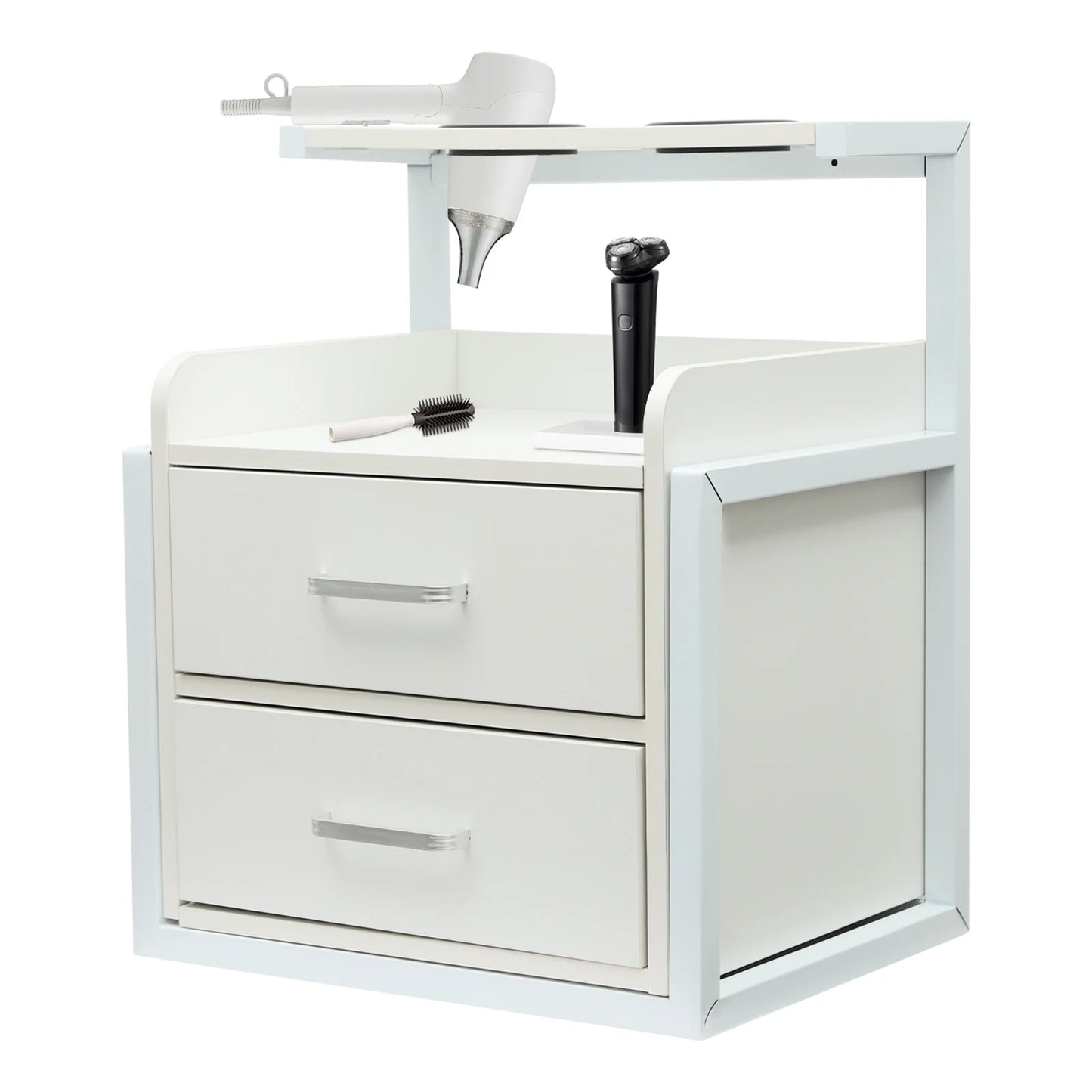 Multifunktionale Salonwagen Wandmontierter Friseurschrank Friseursalon Spezial Dauerwellen-Färbemittel-Ablageregal Möbel