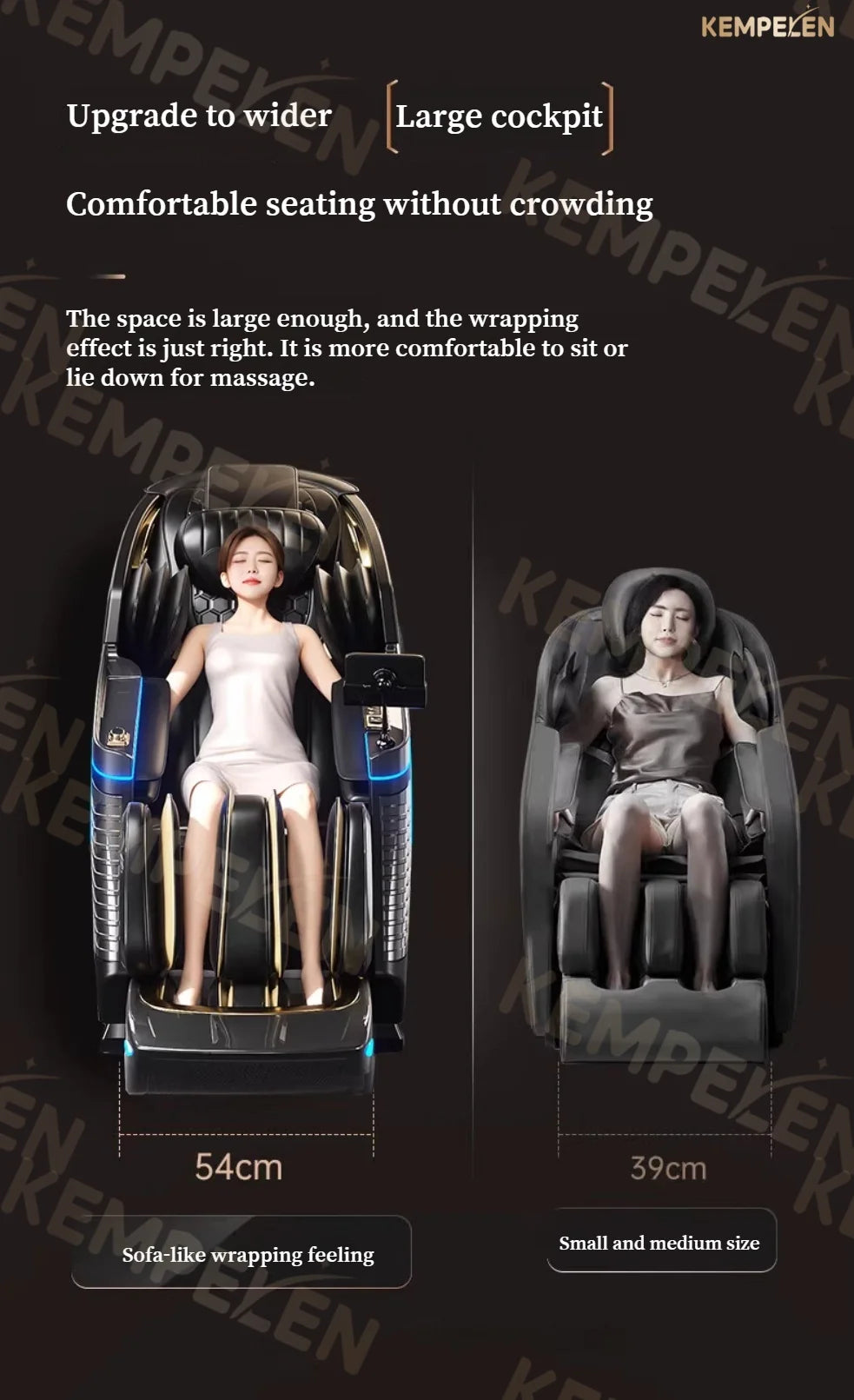 Dual-Core 4-Hand Massage Chair – Full Body Airbag Wrap, Optical Body Scan, Extended SL Track, Deep Leg & Foot Massage