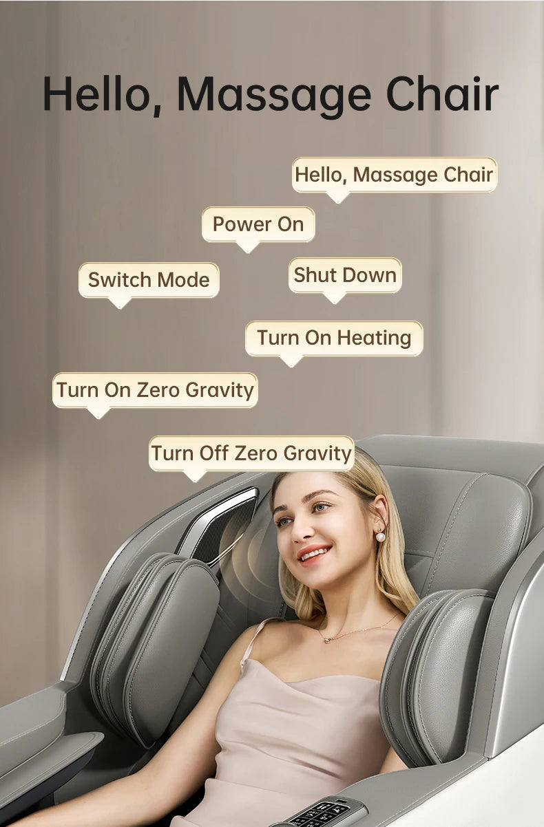 High-End Black 3D Zero Gravity Massage Sofa Chair Quickly Relieves Body Fatigue With Air Pressure Technology