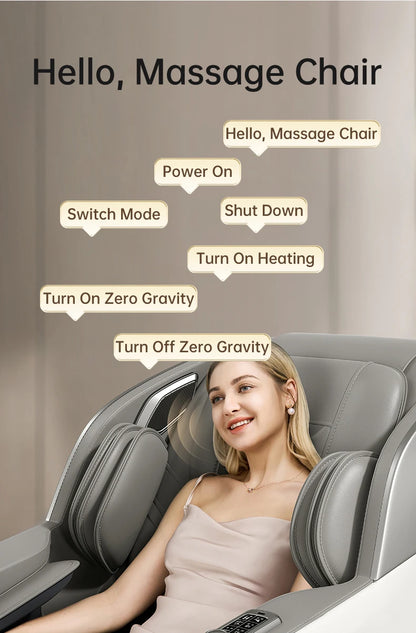 High-End Black 3D Zero Gravity Massage Sofa Chair Quickly Relieves Body Fatigue With Air Pressure Technology