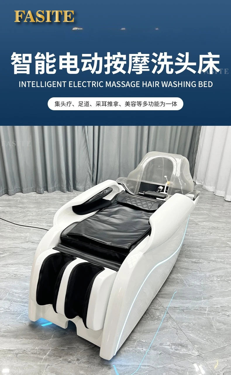 Automatisches Massage-Shampoo-Bett Schönheitssalon Wasserzirkulations-Begasungskopfbehandlung Multifunktionsbett