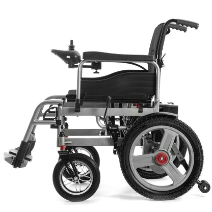 2024 Hot Sale Indonesia Ultra Lightest Cheap Steel Wheel Chair Travel Beach Foldable Portable Electric Wheelchair For Adults
